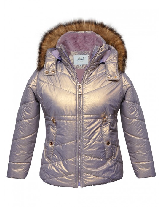 Girls Jacket Quilted Lavender